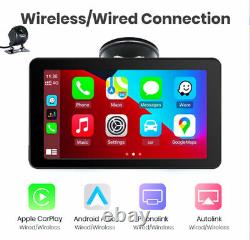 7in Monitor Car Touch Screen Wireless Carplay HD GPS Bluetooth Radio WithCamera