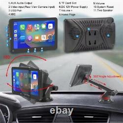 7in Radio Car Stereo Touch Screen MP5 Player For CarPlay Mirror Link WithFree Cam