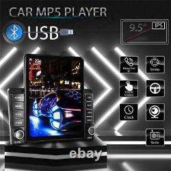 9.5In 2DIN Car Dash Stereo Radio MP5 Player+Camera Carplay Mirror Link Head Unit