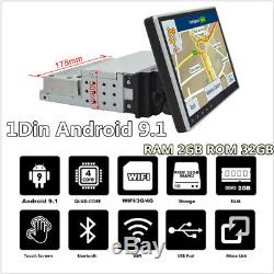 9 Single 1Din Android 9.1 Car Stereo Radio GPS NAV WiFi 3G 4G OBD2 MLK BT 2+32G