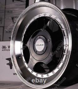 Alloy Wheels 15 F5 For Ford B Max Cortina Courier Ecosport 4x108 Black