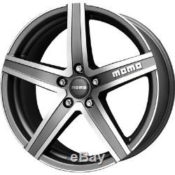 Alloy Wheels (4) 7.0x17 Momo Hyperstar Evo Grey Polished Face 4x108 et40
