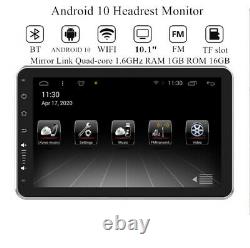 Android 10 10.1in Car Headrest Monitor Video Player WIFI/TF/FM/MP5/Mirror Link