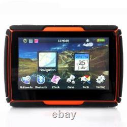 Auto 4.3 LCD Screen GPS Navigation Bluetooth 256MB 8GB European Map Waterproof