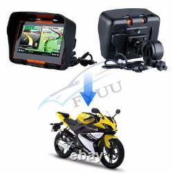 Auto 4.3 LCD Screen GPS Navigation Bluetooth 256MB 8GB European Map Waterproof