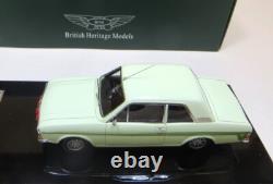 BHM MAJESTY CLASSICS MC12c 1968 CORTINA MK2 LOTUS, WHITE/GREEN, RALLY TRIM BNIB