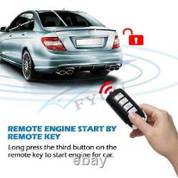 BT Phone APP 2 Way PKE Alarm System Engine Start Push Button Keyless Entry Set1