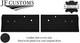 Black Stitch Leather 2x Front Door Card Covers Fits Ford Cortina Mk2 4dr Style2