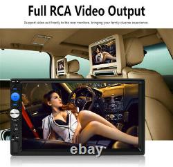 Bluetooth Car Radio Stereo 7in 2DIN FM USB MP5 Player Touch Screen TF WithCamera