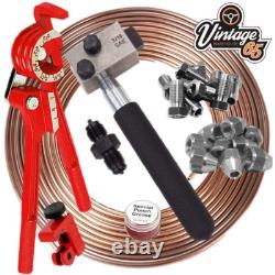 Brake Pipe Flaring Tool Repair Kit For Classic Ford Escort Capri 3/8 SAE Bubble