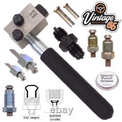Brake Pipe Flaring Tool Repair Kit For Classic Ford Escort Capri 3/8 SAE Bubble