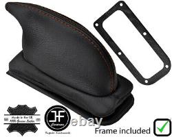 Brown Stitch Leather Handbrake Gaiter+plastic Frame Fits Ford Cortina Mk1 Mk2