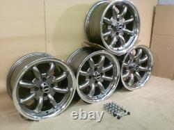 Capri Escort Cortina Ford 7x15 Deep Dish Alloy Wheel Set Jbw Minilight Style