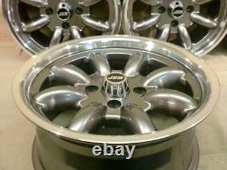 Capri Escort Cortina Ford 7x15 Deep Dish Alloy Wheel Set Jbw Minilight Style