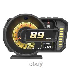 Car HUD Speedometer GPS Heads Up Display Speed Tired Alarm Gesture Recognition