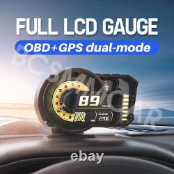 Car HUD Speedometer GPS Heads Up Display Speed Tired Alarm Gesture Recognition
