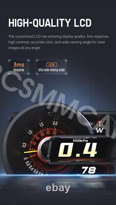 Car HUD Speedometer GPS Heads Up Display Speed Tired Alarm Gesture Recognition