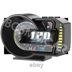 Car HUD Speedometer GPS Heads Up Display Speed Tired Alarm Gesture Recognition