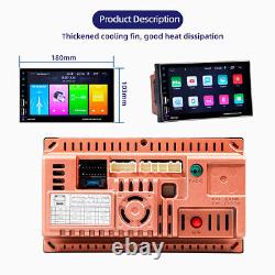 Car Radio 2DIN GPS Bluetooth Stereo MP5 Player 7in Touch Screen WithRear Camera