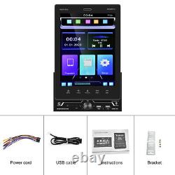 Car Radio Double DIN 9.5in Touch Screen Stereo Audio Bluetooth FM AUX MP5 Player