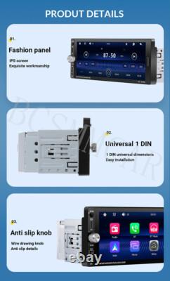 Car Radio Stereo Video MP5 Player WIFI FM USB For Apple Carplay Android Auto
