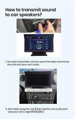 Car Stereo Radio Wireless/Wired Apple/Android Carplay Bluetooth 7in Touch Screen