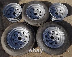 Classic Ford 13 Steel Wheels x5 (Escort, Capri, Cortina, Anglia) 5j & 5.5j