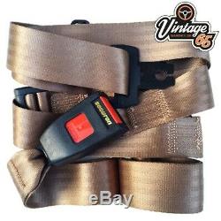 Classic Ford Front Pair Fully Automatic Inertia Grey Seat Belt Kits E Approved