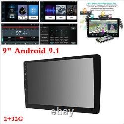 Double 2DIN 9 Android 9.1 Car Stereo Radio MP5 Player RAM 2GB ROM 32GB GPS Wifi