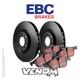 Ebc Front Brake Kit Discs & Pads For Ford Cortina Mk3 1.6 70-74
