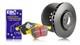 Ebc Front Discs & Yellowstuff Pad For Ford Escort Mk1 1.6 Tc (110 Bhp) (68 72)