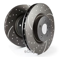 EBC Turbo Grooved Front Solid Brake Discs for Ford Cortina Mk4 1.3 (76 79)