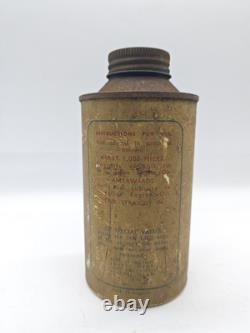 Filtrate Running In Compound Tin Empty Advertising Man Cave Collector