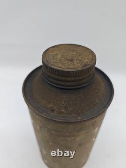 Filtrate Running In Compound Tin Empty Advertising Man Cave Collector