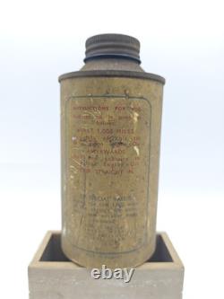 Filtrate Running In Compound Tin Empty Advertising Man Cave Collector