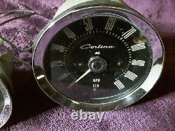 Ford. Cortina. Granada. Escort. Fuel. Speedo. Rare. Cortina. Logo