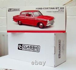 Ford Cortina Gt 500 118 Scale Diecast (not Ford Escort) 1 Of 750 World Wide