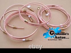 Ford Cortina Mk2 1300 1600 1966-68 Copper Brake Pipe Kit RHD with Brass Unions