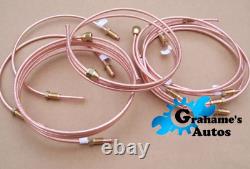 Ford Cortina Mk2 1600E GT 1968-70 Copper Brake Pipe Kit RHD with Brass Unions