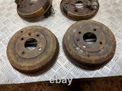 Ford Cortina Mk2 1600e Gt Pair Of 9inch Drubs And Backing Plates