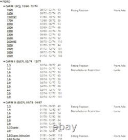 Ford Cortina Mk3 Mk4 Mk5 1.6 2.0 2.3 Mintex Fast Road Track Day Front Brake Pads