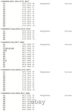 Ford Cortina Mk3 Mk4 Mk5 1.6 2.0 2.3 Mintex Fast Road Track Day Front Brake Pads