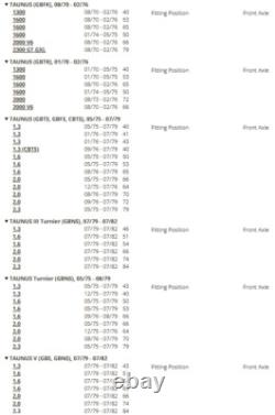 Ford Cortina Mk3 Mk4 Mk5 1.6 2.0 2.3 Mintex Fast Road Track Day Front Brake Pads