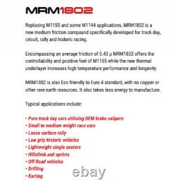 Ford Cortina Mk3 Mk4 Mk5 1.6 2.0 2.3 Mintex Fast Road Track Day Front Brake Pads