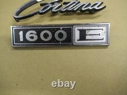 Ford Cortina mk2 1600e Badge set
