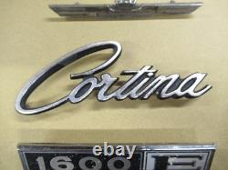 Ford Cortina mk2 1600e Badge set
