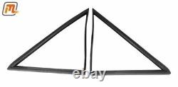 Ford Curtain MK2 Rubber Seal Triangle Window Front 2-Door Set Not Swivel Win