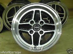 Ford Escort Capri Cortina 7x13 Alloy Wheel Set Jbw Rs4 Spoke Style 13x7 7 X 13