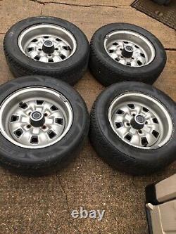 Ford Escort/Cortina/Capri 5.5j Deep Dish Steel Wheels With Excellent Tyres