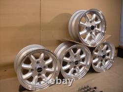Ford Escort Cortina Capri 6x13 Alloy Wheel Set Jbw Superlite 13x6 Silver